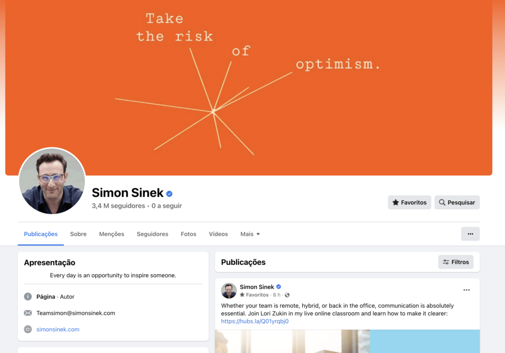 Simon Sinek Facebook