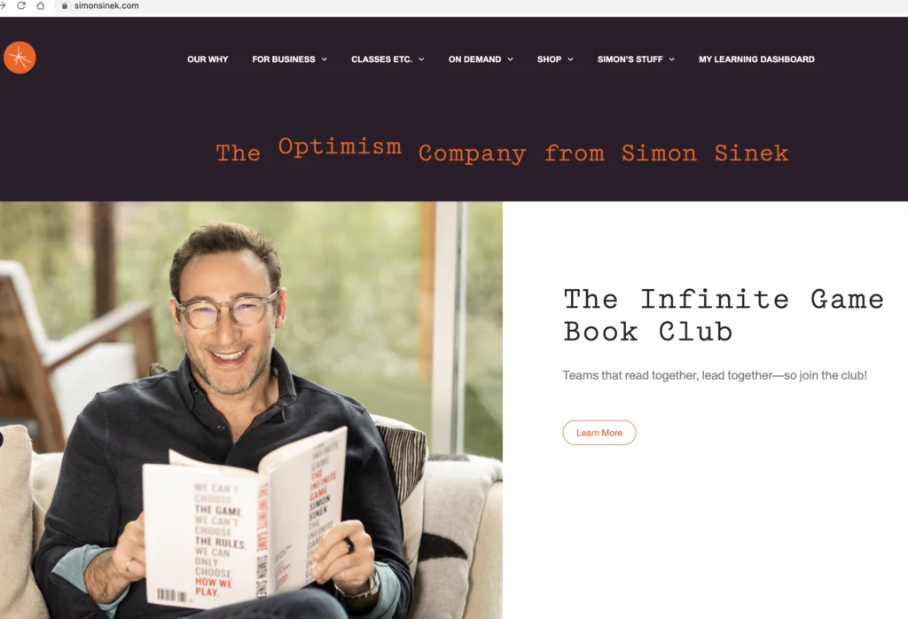 Simon Sinek Website