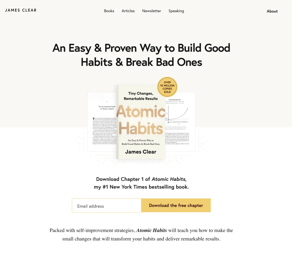 James Clear Website