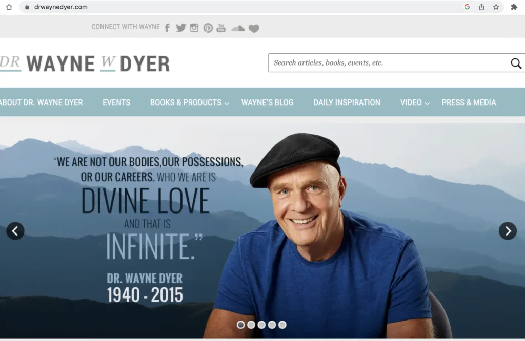 Dr. Wayne W. Dyer Official Website 2023