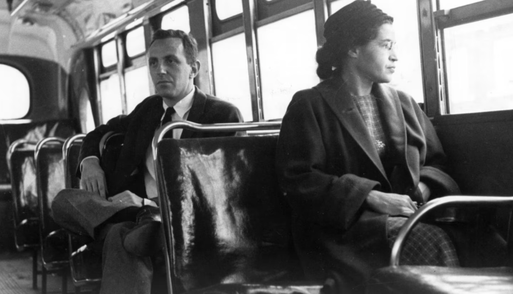 Rosa Parks on the Montgomery Bus