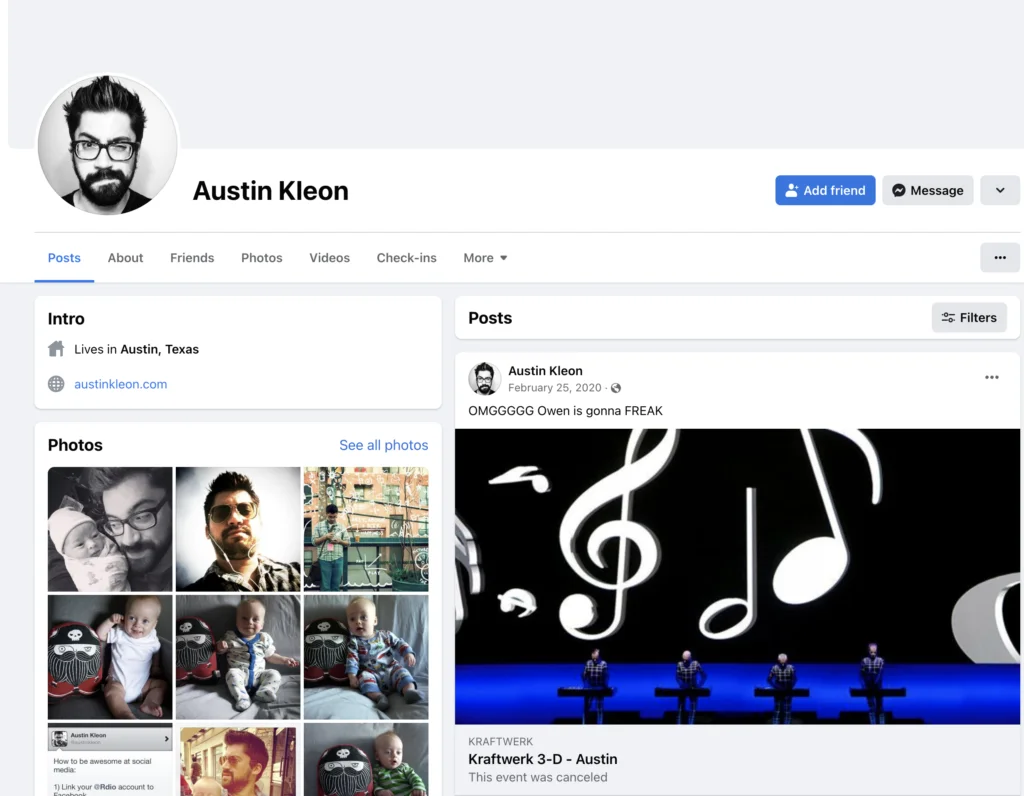 Austin Kleon Facebook