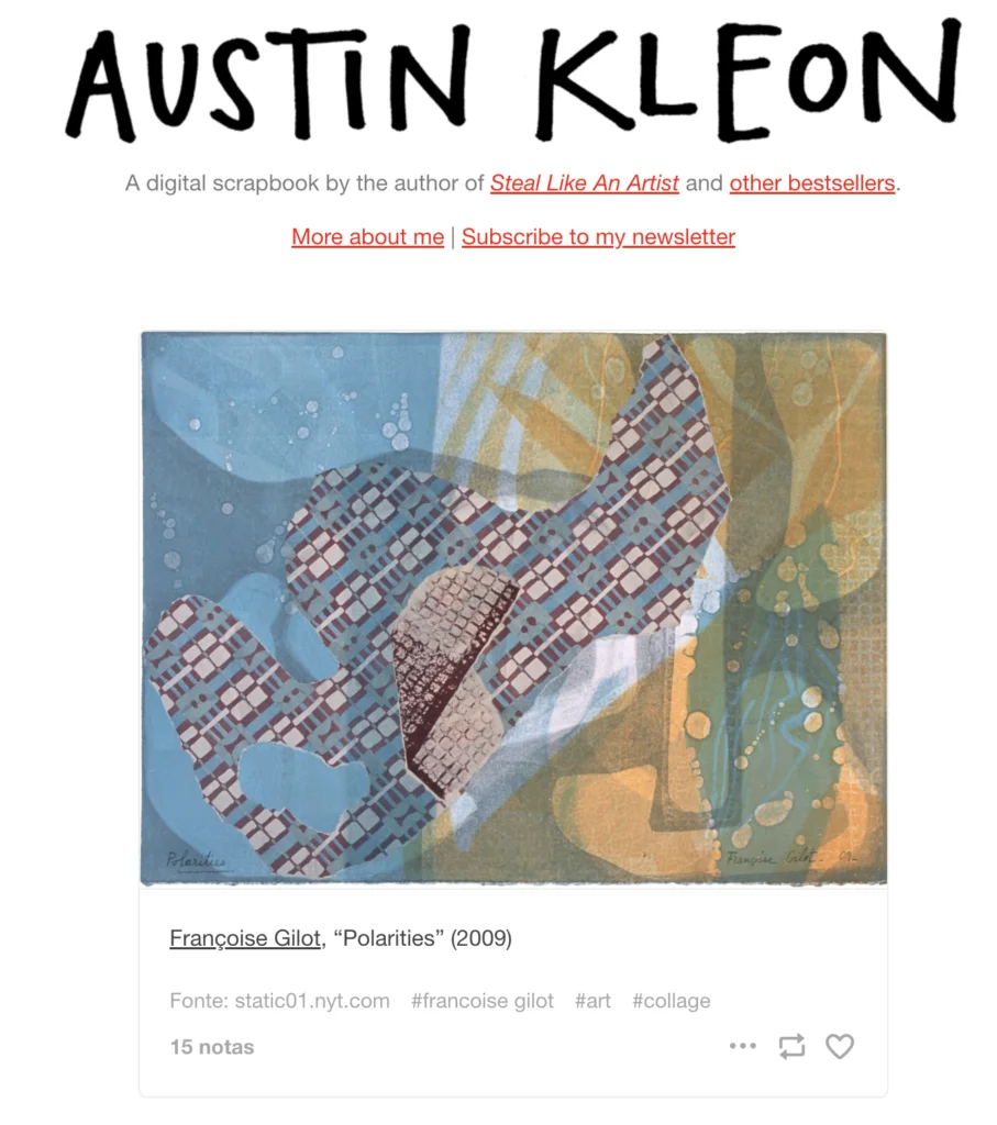 Austin Kleon on Tumblr