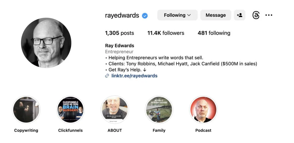 Ray Edwards on Instagram