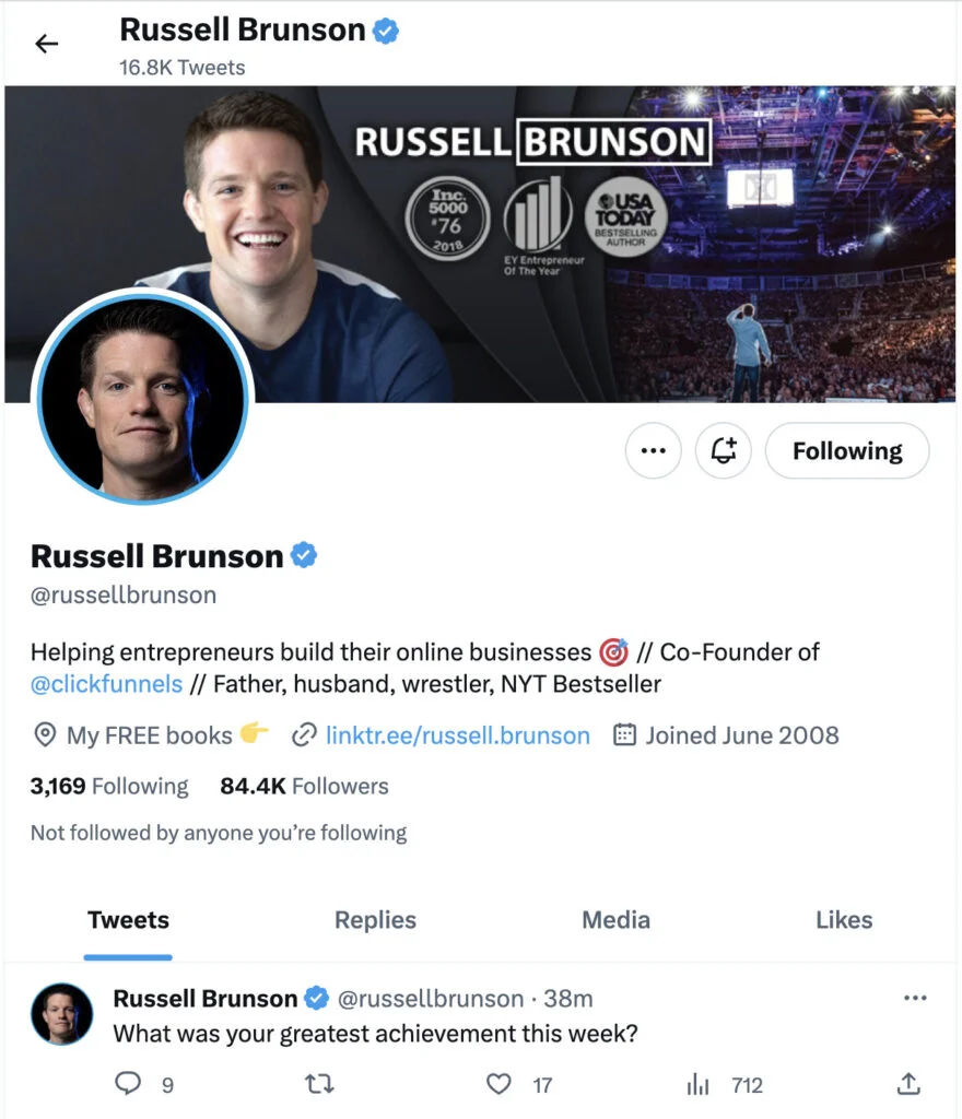 Russell Brunson on X