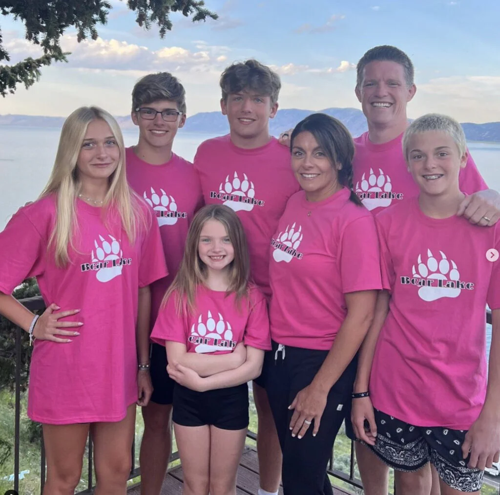 Russell Brunson with his family