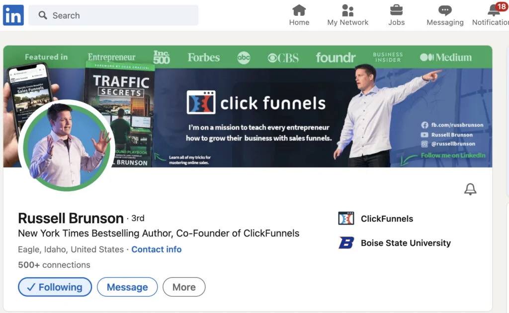 Russelll Brunson on LinkedIn